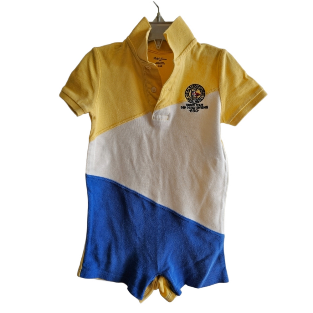 Baby Polo Ralph Lauren USRL PRL Rescue Patrol Onesie Embroidered Logo